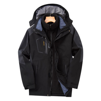 Outdoor Windbreaker Waterproof Mountaineering Jacket Men'S 3 In 1 Jacket