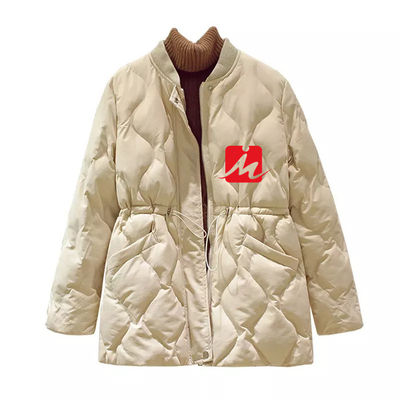 Winter Puffer Padded Jacket Polyester Nylon Duck Down Quilted Jackets Outerwear
