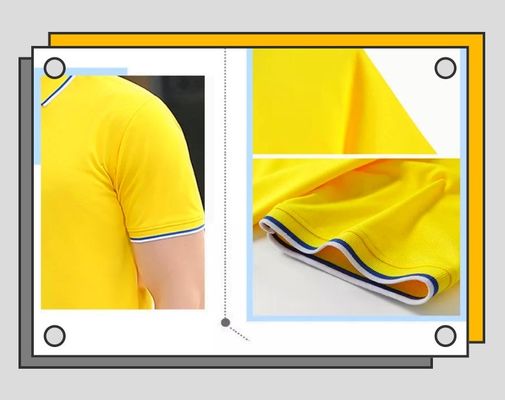 100% Polyester Cotton Shirts Men'S Polo Quick Dry Collared Shirts