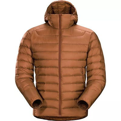 Woven Waterproof Lightweight Down Outdoor Hooded Men Jacket Winter
