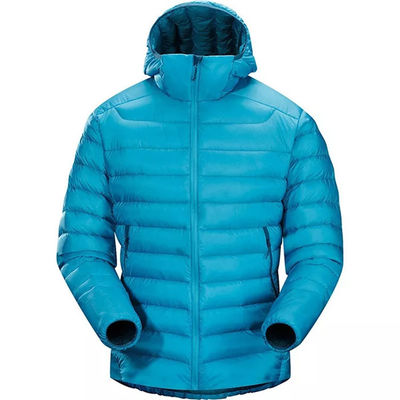 Woven Waterproof Lightweight Down Outdoor Hooded Men Jacket Winter