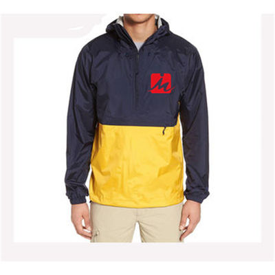 Customized Waterproof Windbreaker Jackets Autumn Hooded Pullover Windbreaker