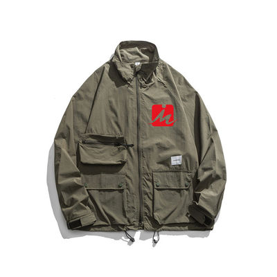 Hooded Waterproof Windbreaker Jackets Spring Autumn Outdoor Light Windbreaker  Jacket