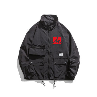 Hooded Waterproof Windbreaker Jackets Spring Autumn Outdoor Light Windbreaker  Jacket
