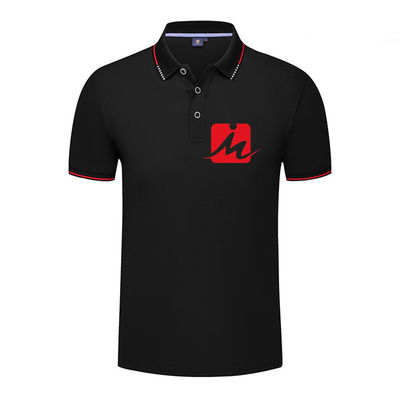 OEM Men'S Casual Cotton T Shirts Knitted Breathable Golf Polo Shirts