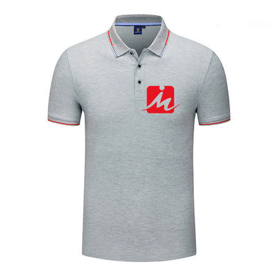 OEM Men'S Casual Cotton T Shirts Knitted Breathable Golf Polo Shirts