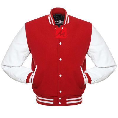 Breathable Embroidery Denim Jackets Custom Long Sleeve Baseball Varsity Jacket