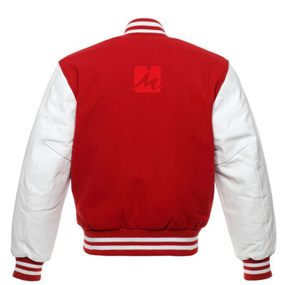 Breathable Embroidery Denim Jackets Custom Long Sleeve Baseball Varsity Jacket