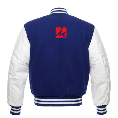 Breathable Embroidery Denim Jackets Custom Long Sleeve Baseball Varsity Jacket