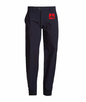 Unisex Stretch Golf Pants Running Jogger Golf Pants Spandex Drawstring With Ribbed