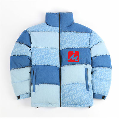 Puffer Mens Shiny Padded Jacket Warm Bubble Bomber Shiny Quilted Jacket