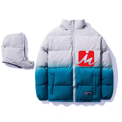 OEM Puffer Padded Jacket Polyester Customized Gradient Puffer Jacket