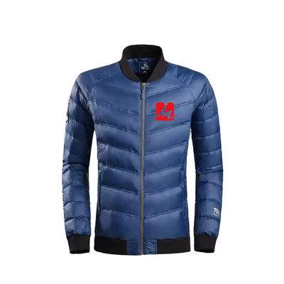 100% Polyester Waterproof Windbreaker Jackets Men Baseball Puffer Lightweight Down Jacket
