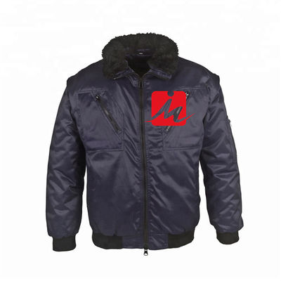Polyester Personalised Work Uniform Taffeta Custom Mens Bomber Jacket Waterproof