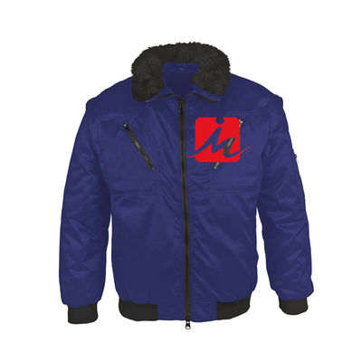 Custom Personalised Work Uniform Polyester Water Resistant Bomber Jacket