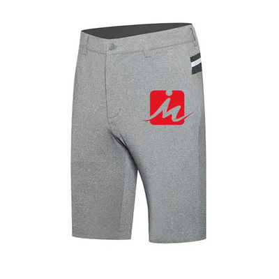 Embroidered Stretch Golf Shorts Breathable Silk Screen Custom Men Golf Pant