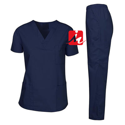 Nontoxic Personalised Work Uniform Breathable Smooth Medical Nurse Uniform
