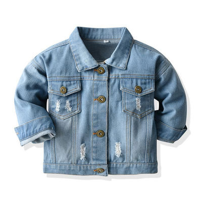 Custom Embroidery Denim Jackets OEM Boy'S Girl'S Kid Outwear Jacket