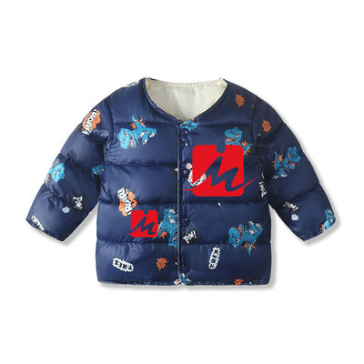 Windproof Lightweight Down Jacket Little Girl Down Puffer Winter Warm Coat For Kids