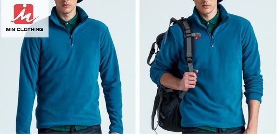 Casual Running Waterproof Breathable Jackets Sport Fleece Jacket Half Zip Polyester