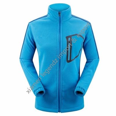 Classic Mountainnering Sport Winter Jacket For Women Zip Up Polyester Thick Fleece Jacket