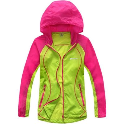 Classic Running Lightweight Jacket Women Sport Hooded Breathable Packable Waterproof Jacket