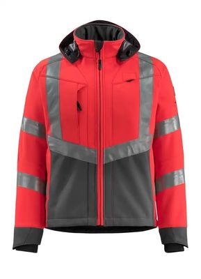 Men softshell jacket Fluorescent colors reflective colors jackets workwear softshell waterproof jackets