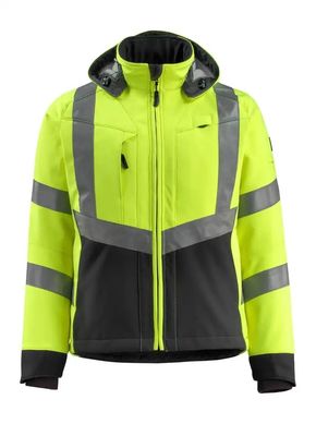 Men softshell jacket Fluorescent colors reflective colors jackets workwear softshell waterproof jackets